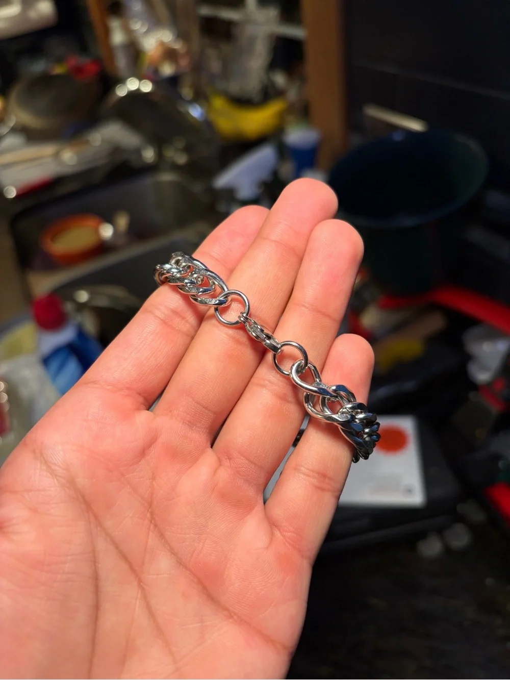 Silver Cuban Link Bracelet — 10mm